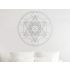 Metatron's Cube with Outer Circles - Infinite Creative Power - Wall Sticker