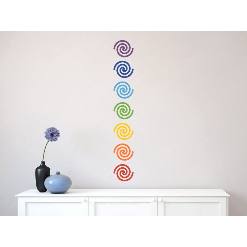 Chakra Spiral – Energy Alignment & Flow Wall Decal