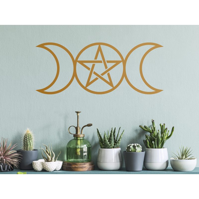 Triple Moon Goddess – Wicca Wall Decal